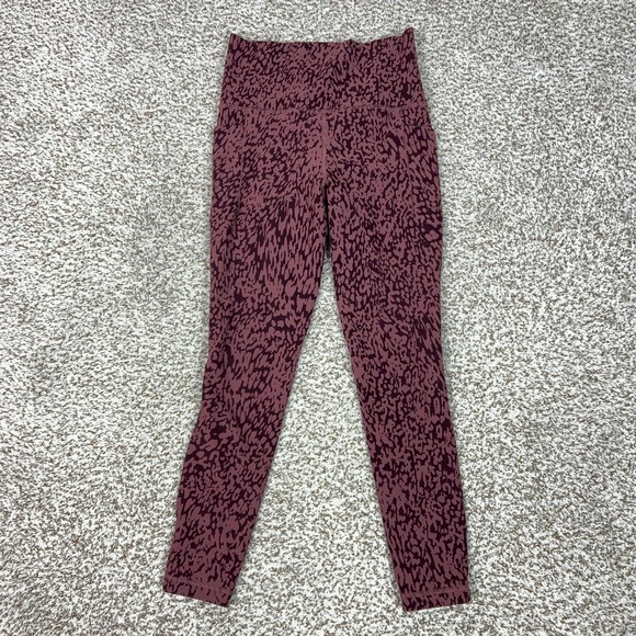 Athleta Pants - Athleta Pants Womens XS Red Salutation Stash Pocket II High Rise Leggings Gym
